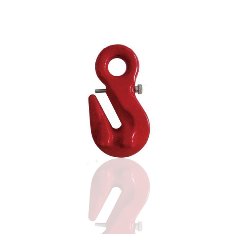 G80 European Type Eye Grab Hook With Safety Pin